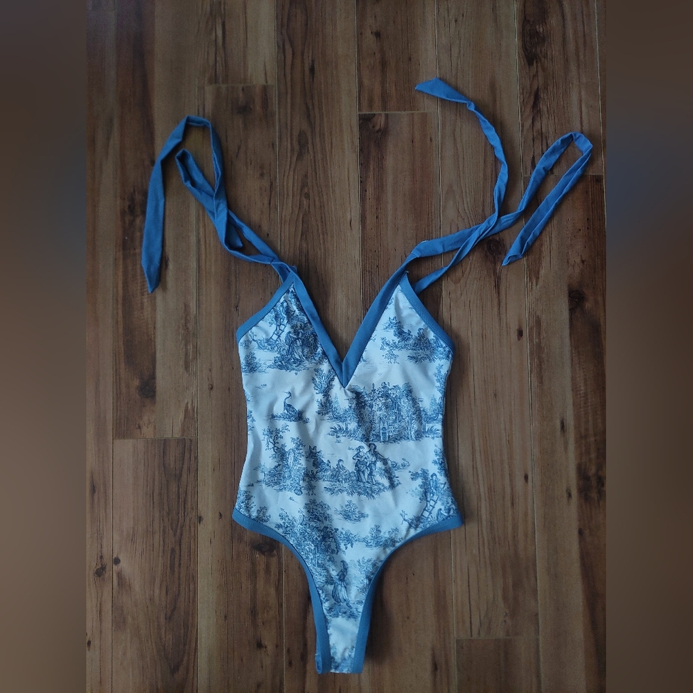 Toile De Jouy One-Piece Swimsuit